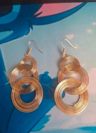 Boucles d’oreilles dorées – Style géométrique / chic, brand: CHIC, condition: New without tags, €2.10, €2.91 includes Buyer Protection