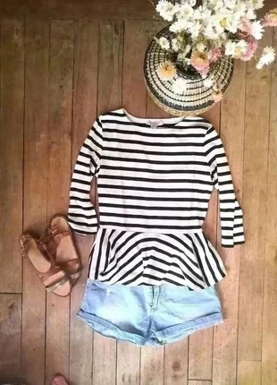 Marinière peplum – Forever 21 – Taille 36 (S) Très bon état, marke: Forever 21, zustand: Sehr gut, größe: S / 36 / 8, 9,00 €, 10,15 € inklusive Vinted-Käuferschutz