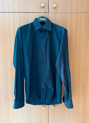 Zwart heren overhemd – Slim Fit – Formen Deep Blue – maat S, merk: FORMEN, staat: Heel goed, maat: S, € 10,00, € 11,20 inclusief Kopersbescherming