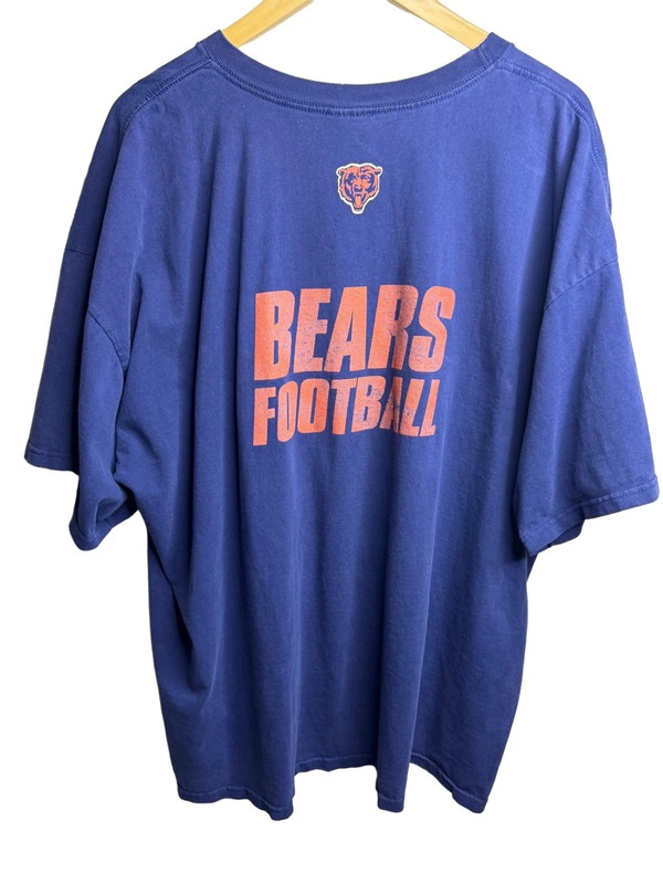 Vintage Nike Chicago Bears T Shirt Mens XXL Made in Usa Nfl Football Navy Blue 2