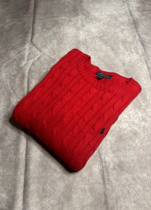 Torsadé Ralph Lauren Rouge - Femme XS, merk: Ralph Lauren, staat: Heel goed, maat: XS / 34 / 6, € 60,00, € 63,70 inclusief Kopersbescherming