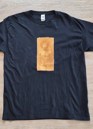 Fruit of the loom black heavyweight cotton T shirt with Jimi Hendrix print, brand: Fruit of the Loom, condition: New with tags, size: L, £30.00, £32.20 includes Buyer Protection