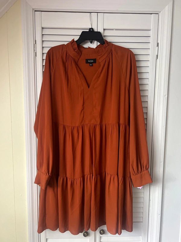 Rust MSK dress size L 1