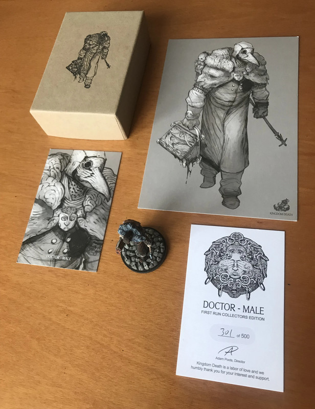 Kingdom Death: Monster Doctor Male - First Run Collector's Edition - Painted miniature - Complete 1