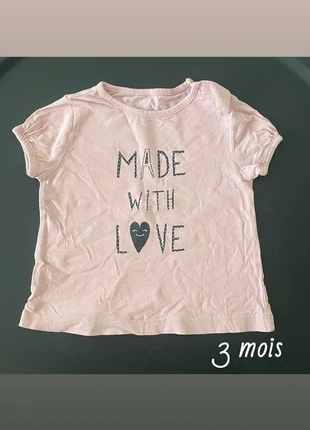 Tee-shirts taille 3 mois, zustand: Gut, größe: 3-6 Monate / 62, 2,50 €, 3,33 € inklusive Vinted-Käuferschutz