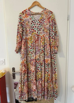 robe fleurie de la marque Jean Marc Philippe, marque: Jean-Marc Philippe, état: Très bon état, taille: 4XL / 48 / 20, 75,00 €, 79,45 € Protection acheteurs incluse