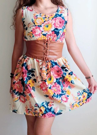 🌷 Y2k vintage coquette dress, lolita barbiecore fairy cute hippie bohemien kawaii - Liva girl (S), marque: COQUETTE, état: Très bon état, taille: S / 36 / 8, 7,99 €, 9,09 € Protection acheteurs incluse