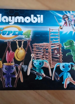 Tribu d'alien avec Tyrannosaure Playmobil Super 4 9006, marque: Playmobil, état: Très bon état, taille: Taille unique, 12,00 €, 13,30 € Protection acheteurs incluse