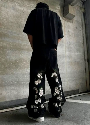 Jean Y2k, Vintage dressing, Aesthetic, Desgn, Old school USA 90s, streetwear, Fleure sakura, baggy, marque: Aesthetic, état: Neuf sans étiquette, taille: M, 40,20 €, 42,91 € Protection acheteurs incluse