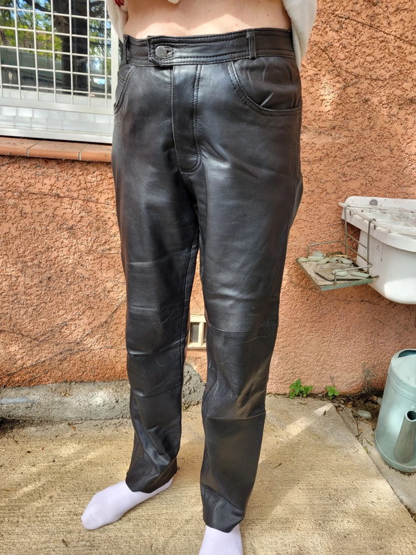 Pantalon 2024 cuir vinted