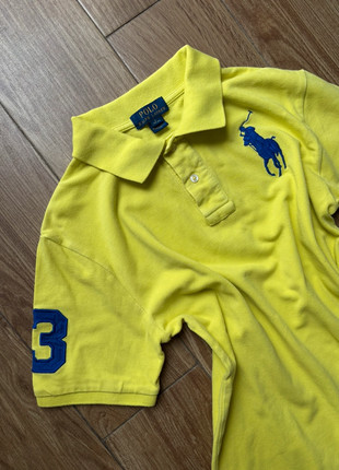 Polo di Ralph Lauren gialla con dettagli blu stile vintage, marca: Ralph Lauren, estado: Muito bom, tamanho: L, €25.00, €26.95 inclui Proteção do Comprador