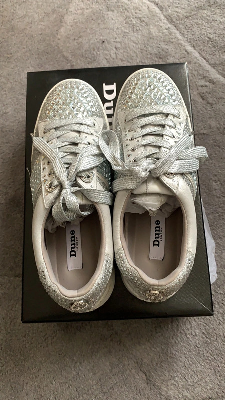 Dune deals embellished trainers