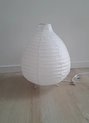 Rijstpapieren lamp ovaal wit 43.5h-37cm br, état: Très bon état, 7,50 €, 8,58 € Protection acheteurs incluse