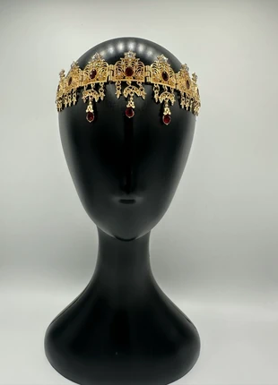 Bijou de tête chaoui 3 pierres rouge, merk: Kabyle, staat: Heel goed, € 20,00, € 21,70 inclusief Kopersbescherming Pro