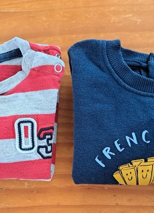 2 pulls 12 mois, marque: Gémo, état: Bon état, taille: 12-18 mois / 80 cm, 2,00 €, 2,80 € Protection acheteurs incluse