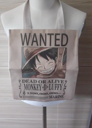 Bandai Luffy wanted poster One piece totebag, merk: Bandai, staat: Nieuw zonder prijskaartje, € 9,00, € 10,15 inclusief Kopersbescherming