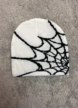 Bonnet Spider Y2K En Laine Blanc Style Streetwear - Taille Unique, marque: Vintage Dressing, état: Neuf sans étiquette, taille: Taille unique, 5,00 €, 5,95 € Protection acheteurs incluse