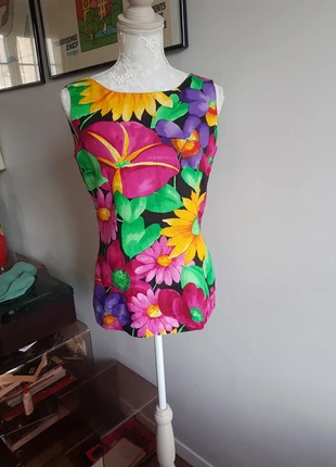 Top sans manches en lin "Céline", marca: Céline, estado: Muy bueno, tamaño: M / 38 / 10, 50,00 €, 53,20 € Protección al comprador incluida