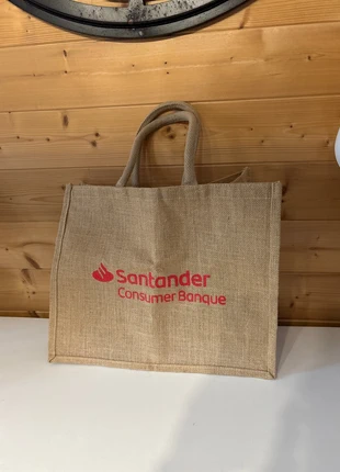 Sac cabas en toile de jute résistant Santander – poignées épaisses - réutilisable - solide - neuf, merk: Santander, staat: Nieuw zonder prijskaartje, € 2,00, € 2,80 inclusief Kopersbescherming