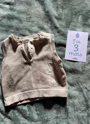 Pull sans manche, brand: Kitchoun, condition: Very good, size: 3-6 months / 62 cm, €1.50, €2.28 includes Buyer Protection