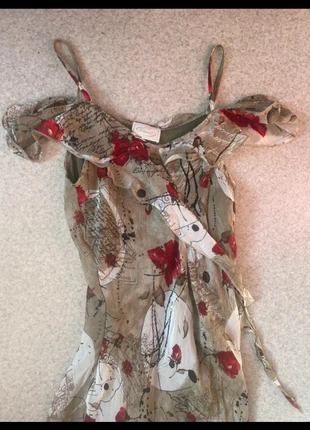 robe longue floral asymétrique doublée, marque: Fórmul@, état: Très bon état, taille: M / 38 / 10, 5,20 €, 6,16 € Protection acheteurs incluse