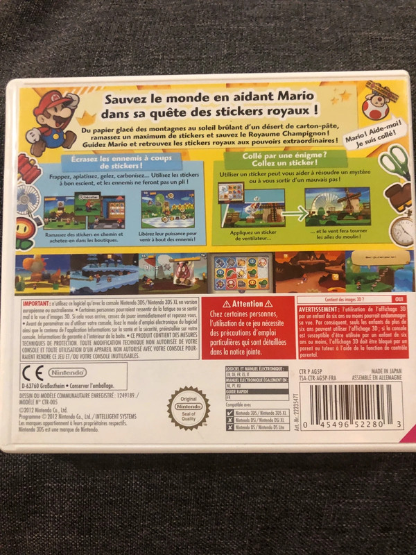 Jeu 3DS : Paper Mario Sticker Star 2