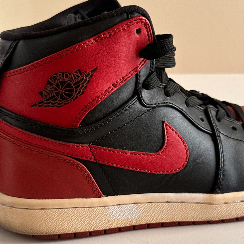 Nike Air Jordan 1 High Strap Retro Black Red BRED 342132 061 Banned 2008 size 9 Vinted