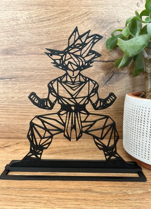 Décoration Dragon Ball - Silhouette noire sur socle, merk: Dragon Ball, staat: Heel goed, € 8,00, € 9,10 inclusief Kopersbescherming Pro