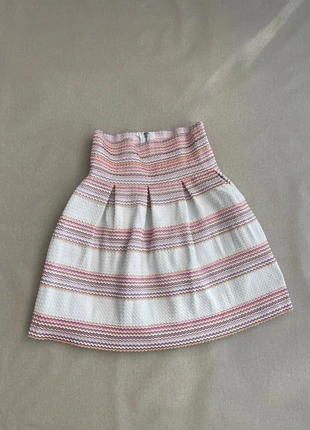 Jupe Cache Cache T38 – Style gaufré blanc rayé multicolore – Chic & colorée, marque: Cache Cache, état: Bon état, taille: M / 38 / 10, 10,00 €, 11,20 € Protection acheteurs (Pro) incluse