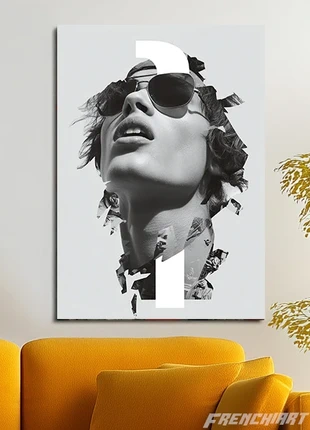 Poster métallique 30cm x 42cm Femme Visage + aimant mural fourni., marque: Art, état: Très bon état, 29,00 €, 31,15 € Protection acheteurs (Pro) incluse