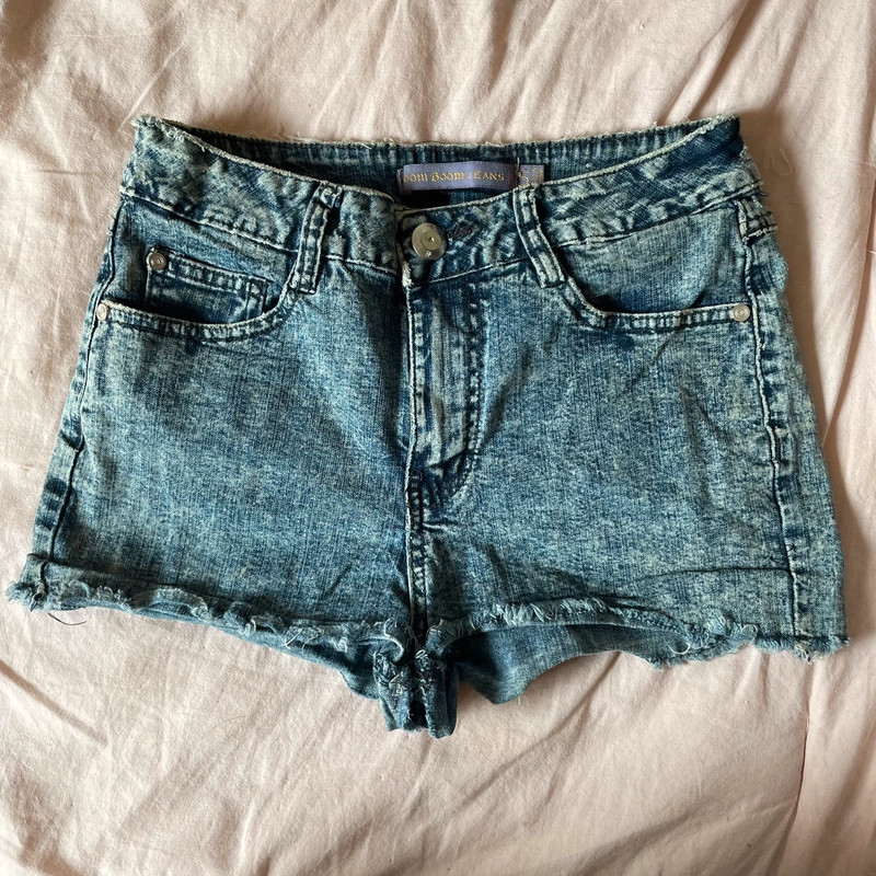 Acid wash cheap jeans shorts