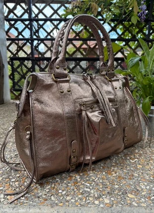 Sac Étudiantes & Professionnel Format A4 en Cuir Bronze Irisé Made in Italy 🇮🇹, marke: The Genuine Leather, zustand: Sehr gut, 79,99 €, 84,69 € beinhaltet Vinted-Käuferschutz Pro