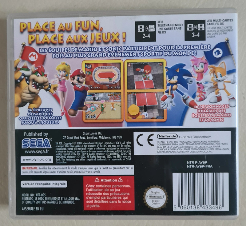 jeux super sonic et super mario