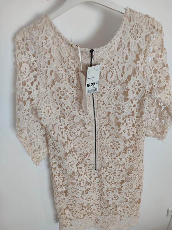 Vestido crochet beige 4