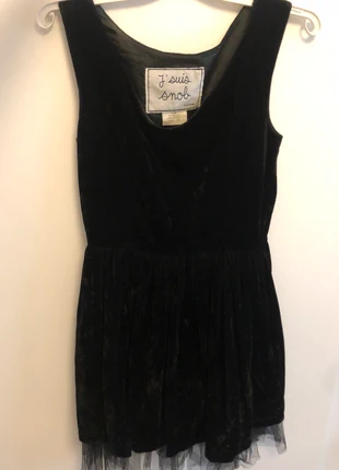 Schwarzes Samtkleid aus Paris, marque: Jacques Zolty, état: Très bon état, taille: S / 36 / 8, 70,00 €, 74,20 € Protection acheteurs incluse