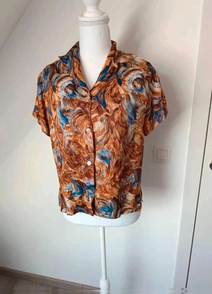 Chemise vintage fluide à motifs colorés  – T. L, brand: Vintage Dressing, condizioni: Ottime, taglia: M / IT 42 / EU 38, €12.00, €13.30 include la Protezione acquisti
