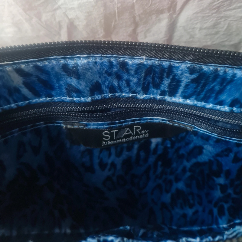 Designers at Debenhams Blue Black Julien Macdonald Snake Skin effect bag Vinted