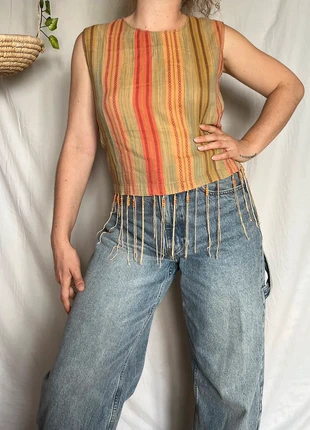 Top vintage 70’s, marca: Compagnie des Aventures, estado: Bueno, tamaño: L / 40 / 12, 10,00 €, 11,20 € Protección al comprador incluida