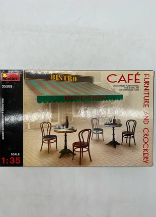 Maquette MiniArt café fourniture and crockery, brand: MINIART, condizioni: Ottime, taglia: 8 anni / 128 cm, €10.00, €11.20 include la Protezione acquisti Pro