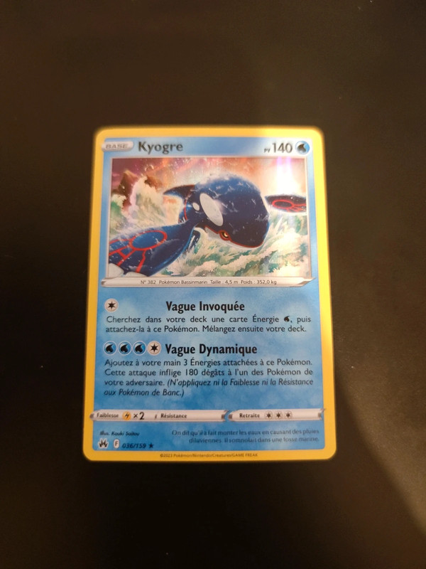 036 Carta Pokemon Kyogre EX Ingles