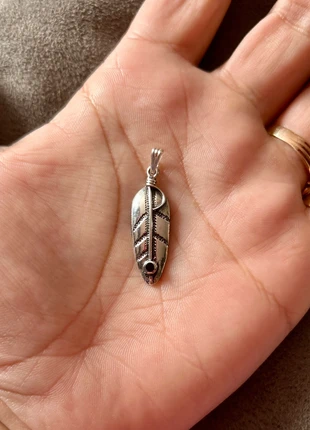 Pendentif plume en argent massif, marca: Argent, estado: Muito bom, €23.95, €25.85 inclui Proteção do Comprador Pro