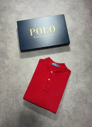 Polo Ralph Lauren rouge à manches courtes - Logo brodé - 100% coton - Taille S, brand: Ralph Lauren, condition: Very good, size: S, €24.99, €26.94 includes Buyer Protection Pro
