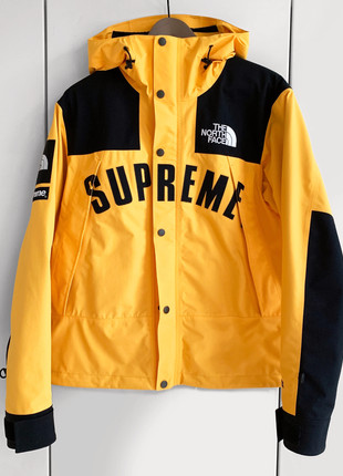 Supreme the north face arc logo 2024 mountain parka yellow