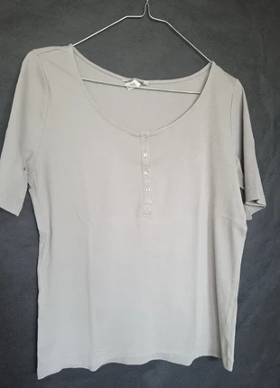 Tee shirt beige coton côtelé, H&M taille XL très bon état, brand: H&M, condition: Very good, size: XL / 42 / 14, €5.00, €5.95 includes Buyer Protection