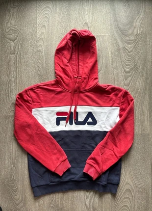 Sweat à capuche FILA tricolore rouge, blanc et bleu - Taille S, état: Très bon état, taille: S, 14,99 €, 16,44 € Protection acheteurs incluse