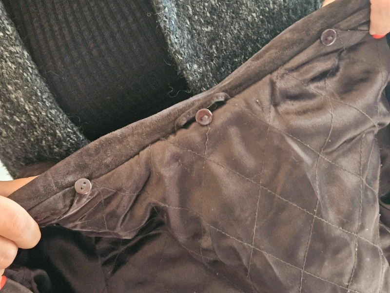 Manteau en cuir marron - photo numéro 10