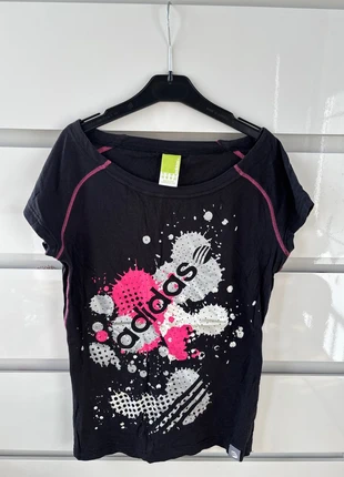 Teeshirt Adidas gris & rose, brand: adidas, condition: Good, size: L / 40 / 12, €2.50, €3.33 includes Buyer Protection