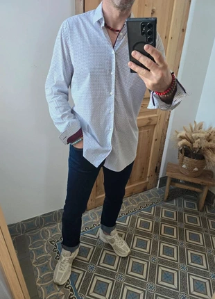 Chemise blanche à motif Extra Slim Fit Devred XL, marca: Devred, estado: Muito bom, tamanho: XL, €13.00, €14.35 inclui Proteção do Comprador Pro