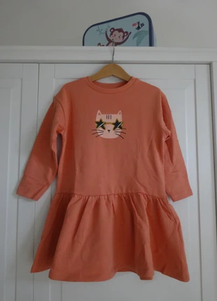 Vertbaudet Kleid Sweatkleid Langarmkleid Katze Größe 110, marque: Vertbaudet, état: Très bon état, taille: 5 ans / 110 cm, 7,00 €, 8,05 € Protection acheteurs incluse