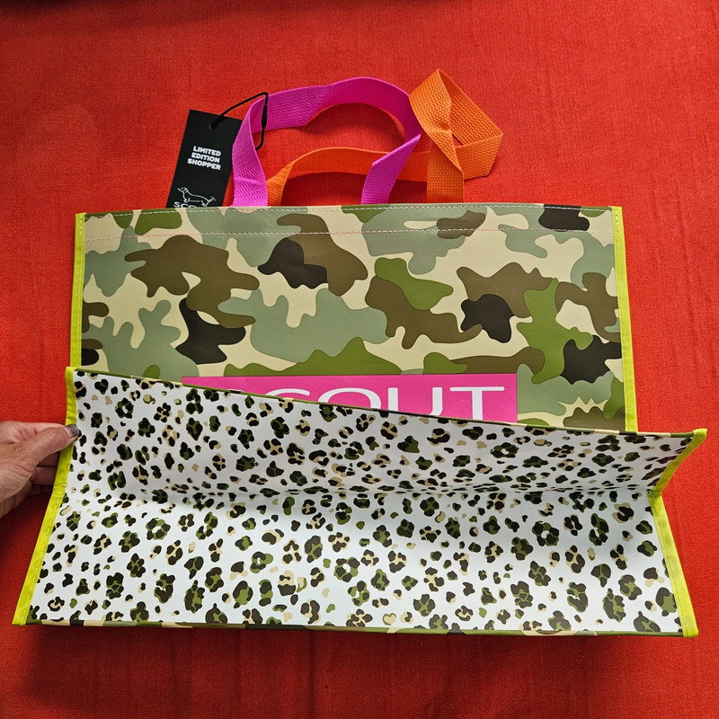 Scout Camo Print Reusable Shopper Tote Bag - NWT 4